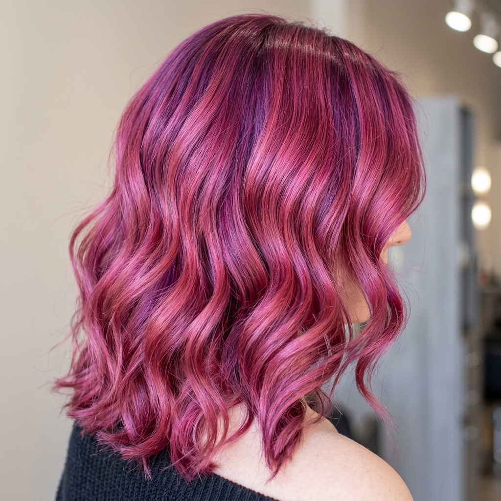 Bold vivid fashion color created by Vivian Marsh